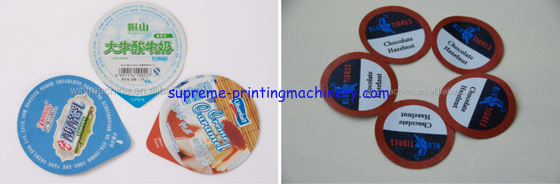 ALUMINUM FOIL YOGURT FRUIT JELLY FLAVOUR LID PUNCHING MACHINE PE PP PET LAMINATED ALUMINUM FOIL 0.03MM-0.2MM THICKNESS