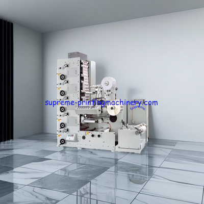 Flexo label printing machine with stop automatic function when paper is insufficient used flexo label printing machine