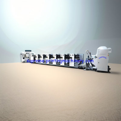 TOP-NOTCH FOCUS FLEXO LABEL PRINTING MACHINE WITH JAPAN ELECTROMAGNETISM VALVE 30-300G/M2 TRADEMARKS SELF-ADHESIVE LABEL