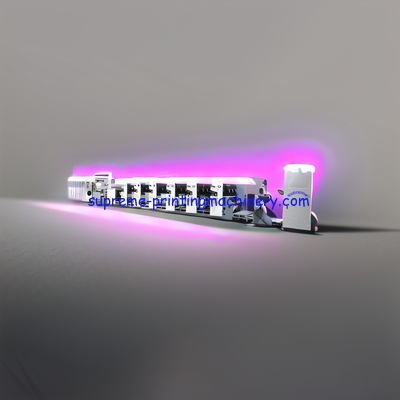 MAX. PRINTING WIDTH 340MM/440MM  LABEL FLEXO PRINTING MACHINES WITH 5-COLOR PRINTING, 2 UV DRYERS, AND 2 ROTARY DIE-CUT