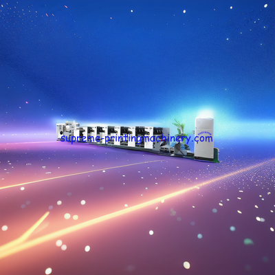 25mm Machine Thickness horizontal type flexo printing machine with a petal type plate install for Efficient Operation