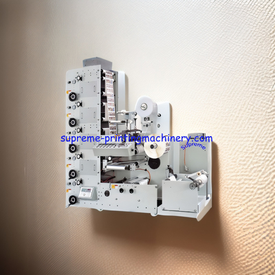RY-5505L LABEL (LOGO) FLEXO PRINTING MACHINE DIE CUTTING LAMINATING STATION SEPARATED UNWINDING DEVICE TWO SIDE PRINTED