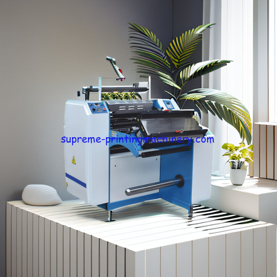 FM-350 ADHESIVE LABEL PAPER PROCESS MACHINERY FOR MAXIMUM PAPER DIAMETER 600MM ROLL TO ROLL LAMINATION MACHINE PRE COAT