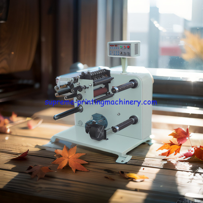 MAX REWINDING DIAMETER 500MM HIGH SPEED LABEL SLITTING MACHINE WITH VOLTAGE 380V/220V 120M/MIN WITH TURRET OPTIONAL