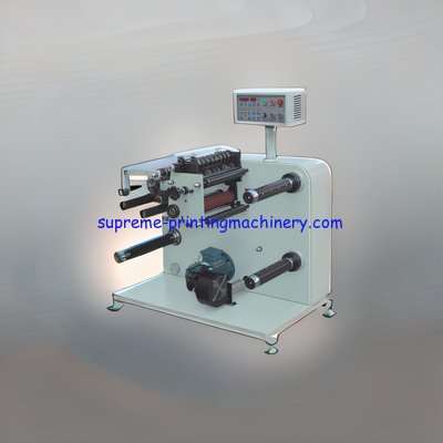 HIGH SPEED SLITTING MACHINE FOR THICKER FILM LAMINATED OR COATED MATERIALS - FQ350F SLITTING MACHINE AND REWIND TURRET