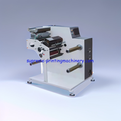 THICKER FLEXIBLE FILM SLITTING MACHINE WITH MAX DIAMETER 600MM FOR HIGH SPEED CUTTING TURRET REWINDING PLC EPC TYPE