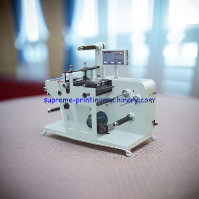 1.5kw Adhesive Label Paper Process Machinery MQ-320-Y with Unwinding Max Diameter 500mm Rotary Blank Label Die Cuting