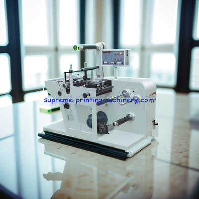 MQ-350Y ROTARY BLANK LABEL DIE CUTING MACHINE WITH SLITTER BLANK ADHESIVE LABEL MATERIAL  LAMINATING(OPTION) TURRET TYPE