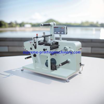 ROTARY AUTOMATIC ADHESIVE STICKER LABEL DIE CUTTING SLITTING MACHINE WITH DIE CUT UNIT