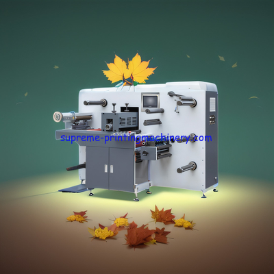 SLITTING SPEED 120M/MIN ADHESIVE LABEL PAPER PROCESS MACHINERY VOLTAGE 380V INTERMITTENT SEMI-ROTARY DIE CUTTING MACHINE