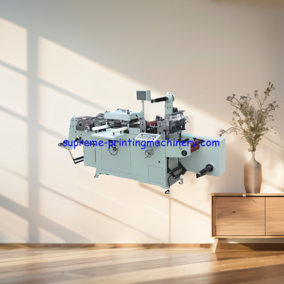 MQ-350Z DIE CUTTING MACHINE WITH THE HOT STAMPING VERTICAL SIDE STAMPING SNOW REWINDING FOR THE WASTE PHOTOELECTRIC EYE