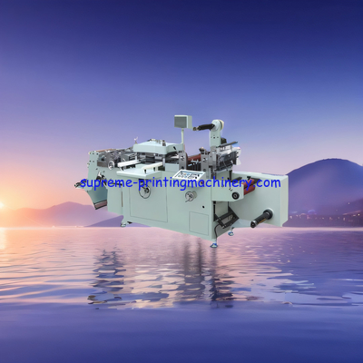 MQ-350Z AUTOMATIC MEDIUM SPEED LABEL DIE CUTTING MACHINE WAST REWINDER WITH SEPATATE MOTOR AND MAGNETIC TENSION CONTROL