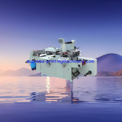 MQ-350Z AUTOMATIC MEDIUM SPEED LABEL DIE CUTTING MACHINE WAST REWINDER WITH SEPATATE MOTOR AND MAGNETIC TENSION CONTROL