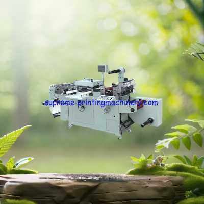 MQ-350Z AUTOMATIC MEDIUM SPEED LABEL DIE CUTTING MACHINE OPTIONAL FILM LAMINATING HOT STAMPING HOLD PUNCHING SIDE MIDDLE