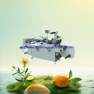 MQ-350Z AUTOMATIC LABEL DIE CUTTING MACHINE  PAPER ADHESIVE LABEL, NYLON MEMBRANE TRADEMARK AND THE RADIUM ANTI-FAKE