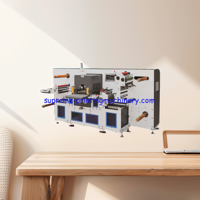 MAX REWINDING DIAMETER 800MM ADHESIVE LABEL PAPER PROCESS MACHINERY VOLTAGE 380V HIGH SPEED FLATBED DIE CUTTING MACHINe