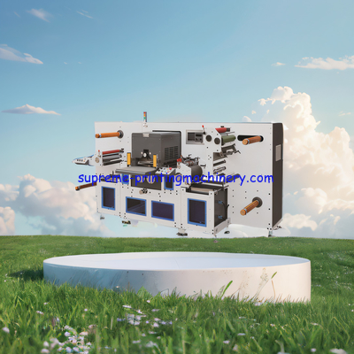 High EFFICIENT VOLTAGE 380V HIGH-SPEED PRECISION DIE CUTTING WITH MQ350G COMPUTER SERVO SYSTEM DIE CUTTER MACHINE labels