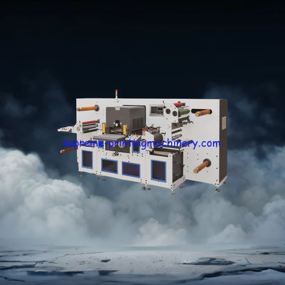 ADVANCED ADHESIVE LABEL PAPER PROCESS MACHINERY WITH 80M/MIN MAX MATERIAL PULLING LENGTH FLAT BED DIE CUTTING ADHENSIVE