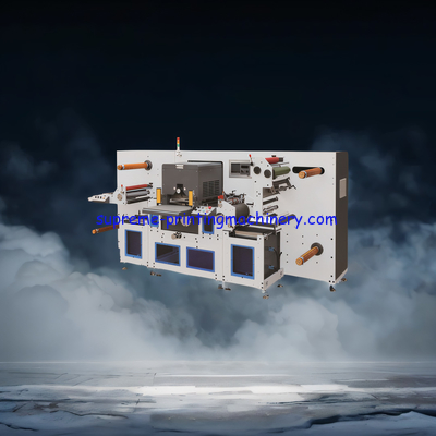 ADVANCED ADHESIVE LABEL PAPER PROCESS MACHINERY WITH 80M/MIN MAX MATERIAL PULLING LENGTH FLAT BED DIE CUTTING ADHENSIVE