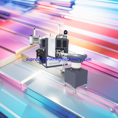INNOVATIVE ADHESIVE LABEL PAPER PROCESS MACHINERY SELF DEVOLOPMENT PATENTED NON-STOP REWINDING AUTOMATIC TURRET 4 SHAFT