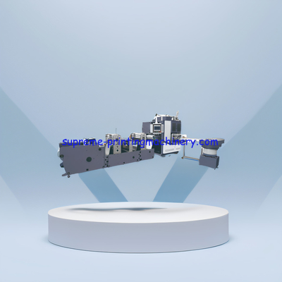 LABLE ADHESIVE PAPER STICKER SOLUTION ADHESIVE LABEL PAPER PROCESS MACHINERY AVAILABLE AUTOMATIC TURRET 4 SHAFTS REWIND