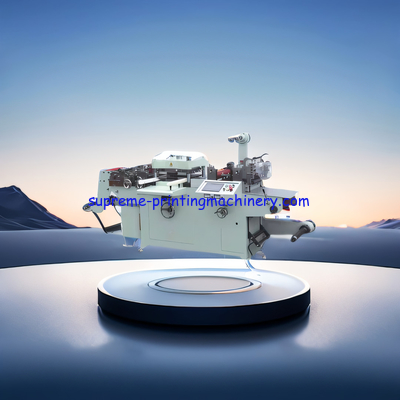 MQ-350A AUTOMATIC MEDIUM SPEED LABEL DIE CUTTING MACHINE ELECTRONIC LINE, ADHESIVE PRODUCT LINE PLATEN PRESSING STRUCT
