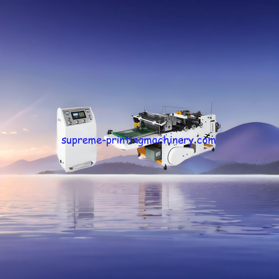 Water label drink QD350A PRINTED FILM SHRINKABLE FILM BATTERY LABEL MINERAL WATER LABEL HIGH SPEED SHEET CUTTING MACHINE