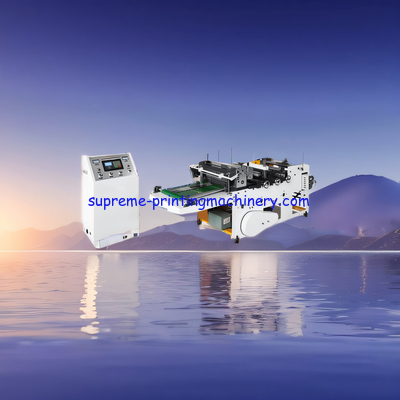 Water label drink QD350A PRINTED FILM SHRINKABLE FILM BATTERY LABEL MINERAL WATER LABEL HIGH SPEED SHEET CUTTING MACHINE