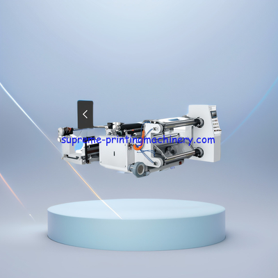 HEAT SEALING COTTON MELT BLOWN MASK FABRIC PET OPP CPP PE PS PVC FOIL PAPER PLC CONTROLLED HORIZONTAL SLITTING MACHINERY