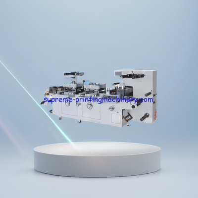 MQ-350C AUTOMATIC LABEL DIE CUTTING AND HOT STAMPING MACHINE  TWO STATION FLATBED TWO HEAD MIDDLE HIGH SPEED 300TIMES/M