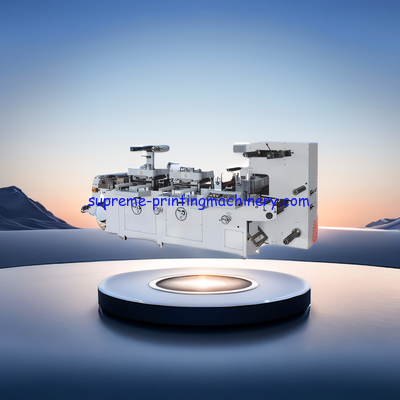 DOUBLE STATION LABEL HOT STAMPING DIE CUTTING MACHINE PAPER ADHESIVE LABEL NYLON MEMBRANE TRADEMARK RADIUM ANTI-FAKE