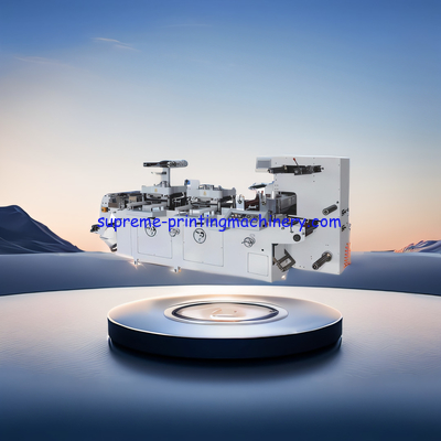 DOUBLE STATION LABEL HOT STAMPING DIE CUTTING MACHINE PAPER ADHESIVE LABEL NYLON MEMBRANE TRADEMARK RADIUM ANTI-FAKE