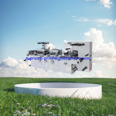 300 TIMES/MIN DOUBLE HEAD TWO STATION LABEL HOT FOIL STAMPING FLAT BED DIE CUTTING MACHINERY EMBOSSING GOLDEN SIVER