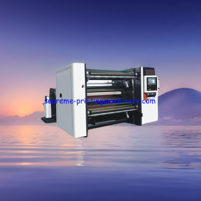 Automatic cup paper slitting machine Slip shaft CCD web guide(printed material) shaft-less unwinding slitting big jumbo