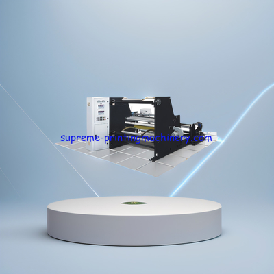 B-1600 HIGH-SPEED SLITTING MACHINE UNWINDING:3 INCH AIR SHAFT SHAFTLESS WITH 3-6 ADAPTER REWINDING:3 INCH SLIP SHAFT 2PC