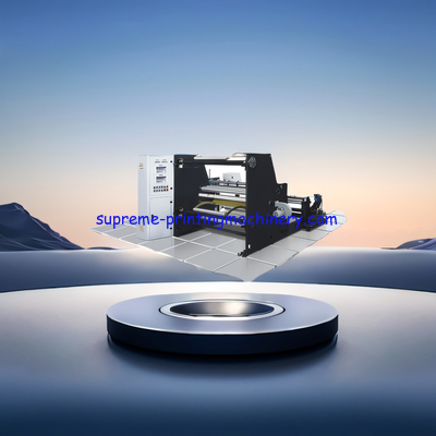 B-1600 HIGH-SPEED SLITTING MACHINE UNWINDING:3 INCH AIR SHAFT SHAFTLESS WITH 3-6 ADAPTER REWINDING:3 INCH SLIP SHAFT 2PC