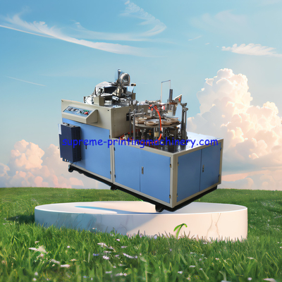 40-50 PC/MIN 170-450GSM ULTRASONIC DOUBLE WALL PAPER CUP SLEEVE MACHINE 5OZ~16OZ CUP; 20OZ~50OZ BOWL (MOLD EXCHANGEABLE)