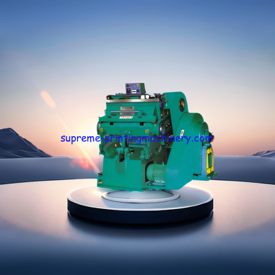 YHJ-750 DIE CUTTING AND CREASING MACHINE HOT STAMPING CORRUGATED BOARD PLASTIC AND LEATHER PAPER CUP FAN CARDBOARD PE
