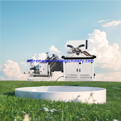 AUTOMATIC SURFACE ROLL SLITTING MACHINE SLIP SHAFT CCD WEB GUIDE(PRINTED MATERIAL) SHAFT-LESS UNWINDING 400M/MIN SERVO