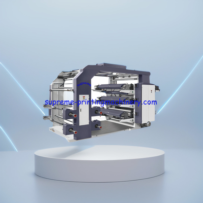 YTGS FLEXO PRINTING MACHINE STACK TYPE 120M/MIN Ø1200MM UNWINDING AND REWINDING DIAMETER SYNCHRONOUS BELT TRANSMMISSION