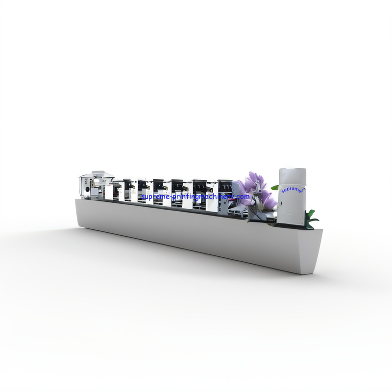 RYW-8420 FLEXO PRINTING MACHINE 8 SETS MERCURY LAMP UV DIE CUTTING STATION WILL BE WITH THE SERVO DRIVING LED LAMP