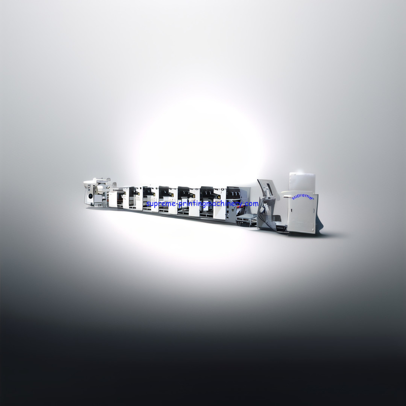 LABEL FLEXO PRINTING MACHINE - MAX. PRINTING WIDTH 340MM/440MM OR CUSTOMIZED - UV COATING OR VARNISHING, DELAM RELAM