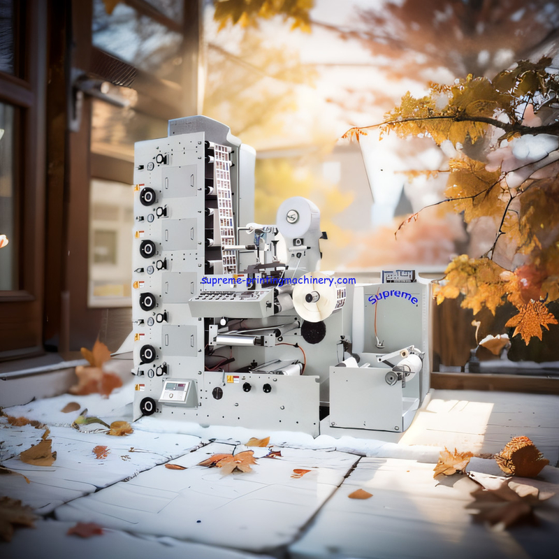 FLEXO LABEL PRINTING MACHINE - DEPENDS THE COLORS AND FUNCTIONS AND THE WIDTH FLEXOGRAPHIC LABEL PRINTING MACHINE