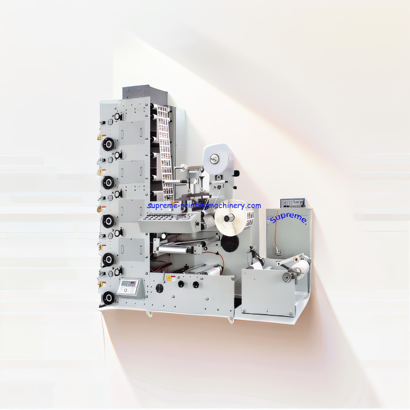 RY-3205L LABEL (LOGO) FLEXO PRINTING MACHINE PRINTING PLATE ANILOX ROLLER UV WEB GUIDE(BST GERMANY) DUST CLEANER CAMERA