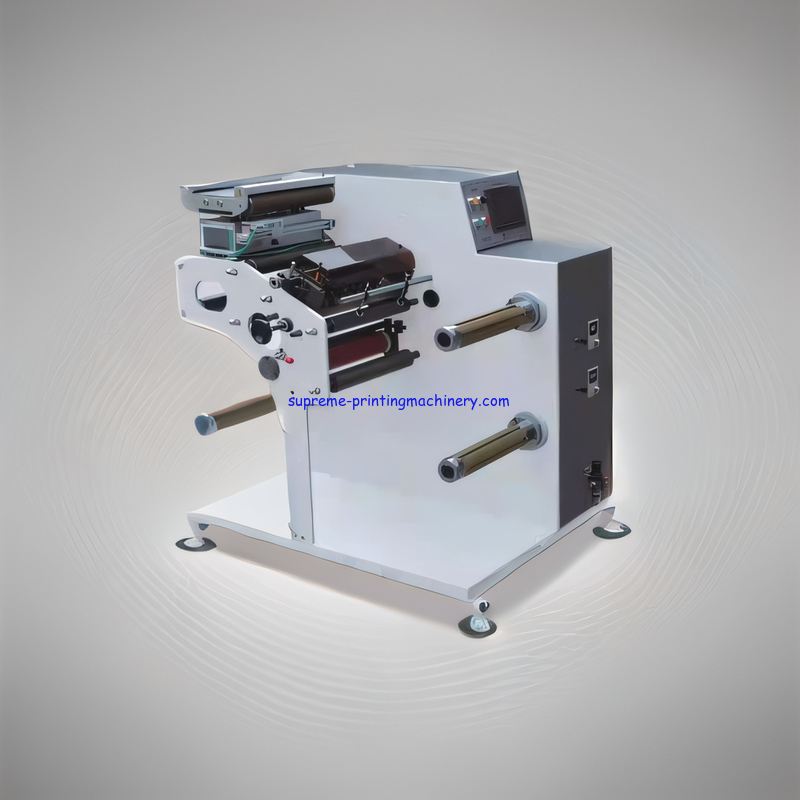 RELIABLE ADHESIVE LABEL PAPER PROCESS MACHINERY 380V/220V VOLTAGE 16MM MINI SLIT WIDTH MIDDLE HIGH SPEED SLITTING TURRET