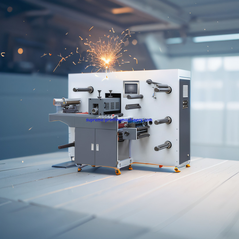 AFFORDABLE SEMI ROTARY DIE CUTTING MACHINE IN INDIA WITH MAX REWINDING DIAMETER 650MM INTERMITTENT DIE CUTTER MACHINERY