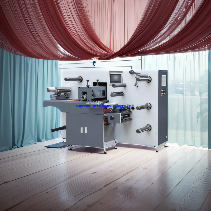 THERMAL BOND CASH REGISTER FAX POS ATM PAPER AND OTHER SMALL RIBBON ROLL SEMI-ROTARY DIE CUTTING TURRER SLITTER MACHINE
