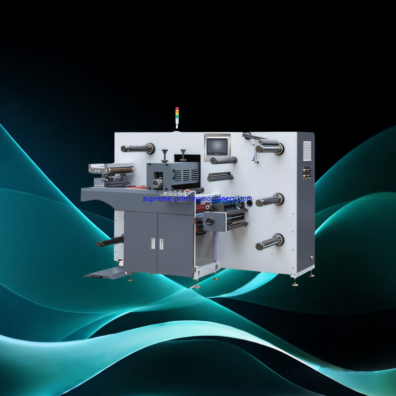 HIGH-PERFORMANCE ADHESIVE LABEL PAPER PROCESS MACHINERY MAX REWINDING DIAMETER 650MM SEMI-ROTARY DIE CUTTING MACHINERY