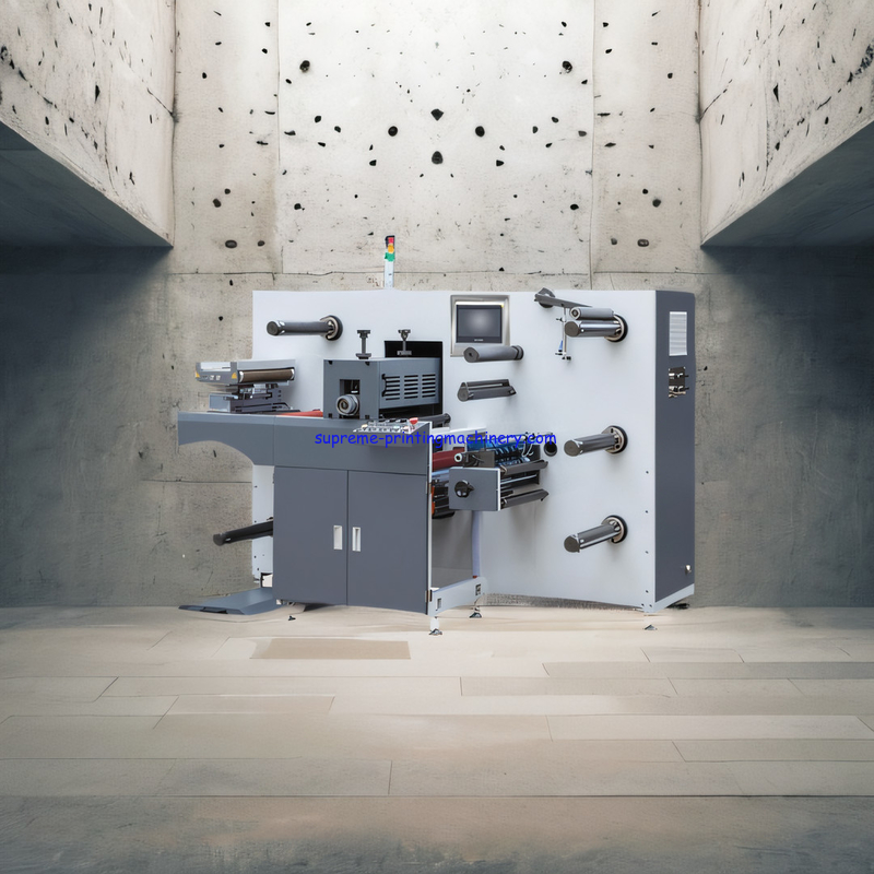 SEMI ROTARY DIE CUTTING MACHINE IN INDIA - MQ-350YII EFFICIENT PRODUCTION SOLUTION INTERMITTENT WITH TURRET SLITTING