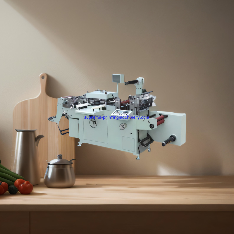 MQ-350Z/MQ-450Z/MQ-550A LABEL DIE CUTTING MACHINE LAMINATING: HOT STAMPING: HOLE PUNCHING: SHEET CUTTING TO 300 TIMES/M